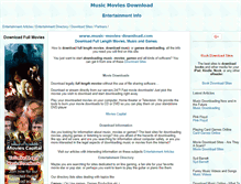 Tablet Screenshot of music-movies-download.com
